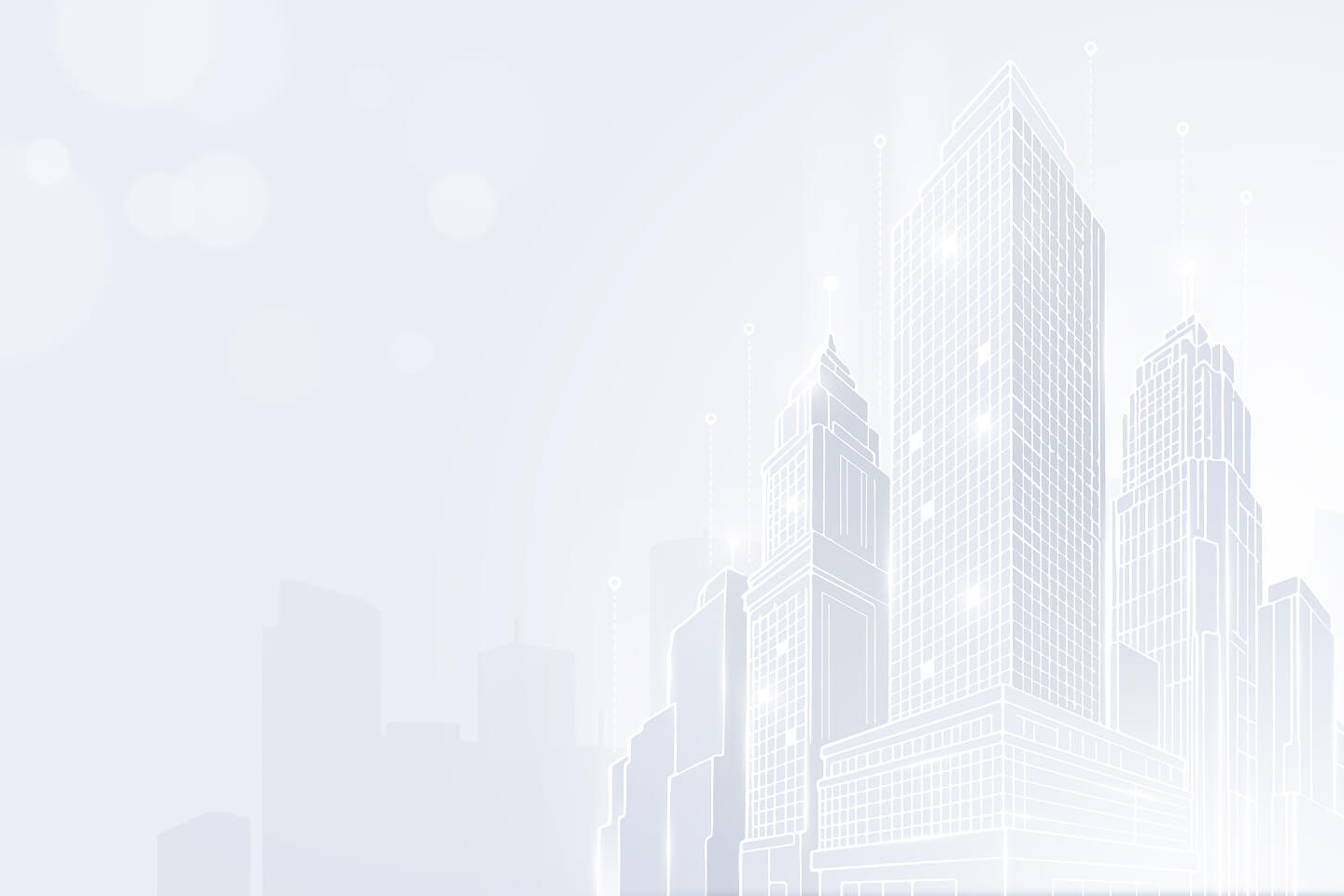 Illustration of a modern city skyline